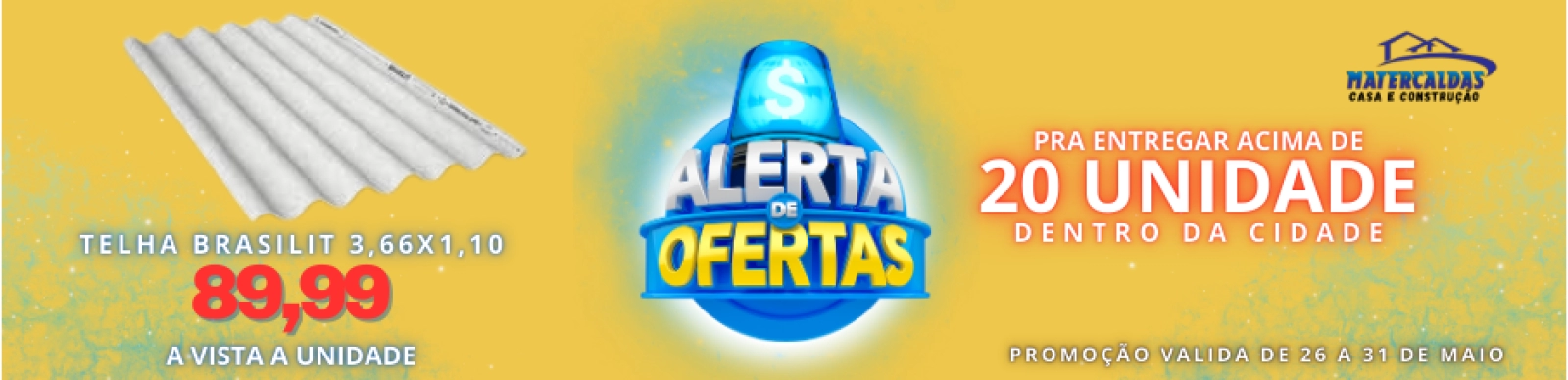 PROMOÇÃO TELHA