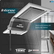 CHUVEIRO INTENSE 220V 7800W PRETO